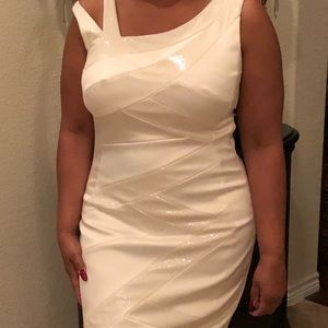 Off white sangria cocktail dress